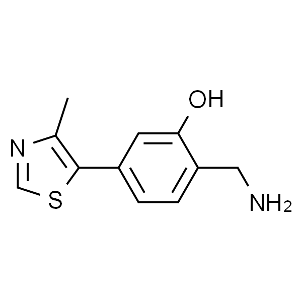2-(氨基甲基)-5-(4-甲基噻唑-5-基)苯酚