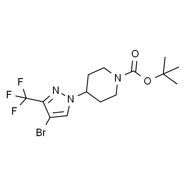 tert-butyl 4-(4-bromo-3-(trifluoromethyl)-1H-pyrazol-1-yl)piperidine-1-carboxylate