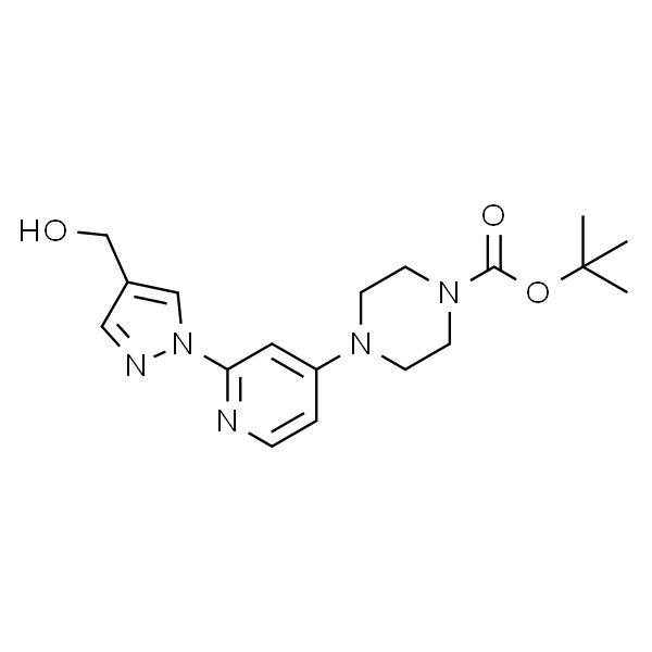 tert-butyl 4-(2-(4-(hydroxymethyl)-1H-pyrazol-1-yl)pyridin-4-yl)piperazine-1-carboxylate