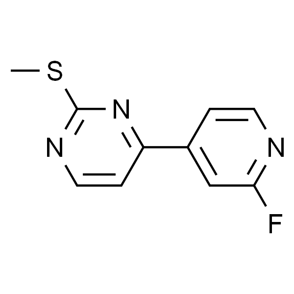 Pyrimidine, 4-(2-fluoro-4-pyridinyl)-2-(methylthio)-
