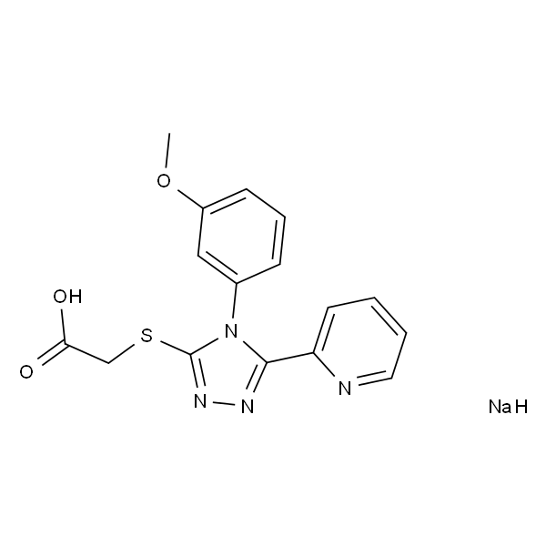 2-((4-(3-甲氧基苯基)-5-(吡啶-2-基)-4H-1,2,4-三唑-3-基)硫基)乙酸钠