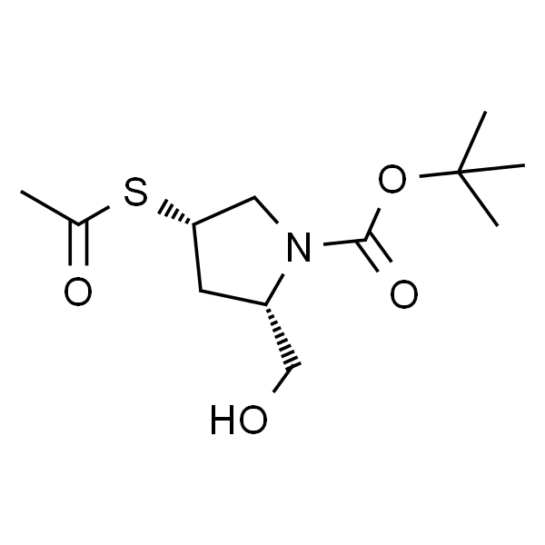 (2S,4S)-4-(乙酰基硫代)-2-(羟基甲基)-1-吡咯烷羧酸-1,1-二甲基乙酯