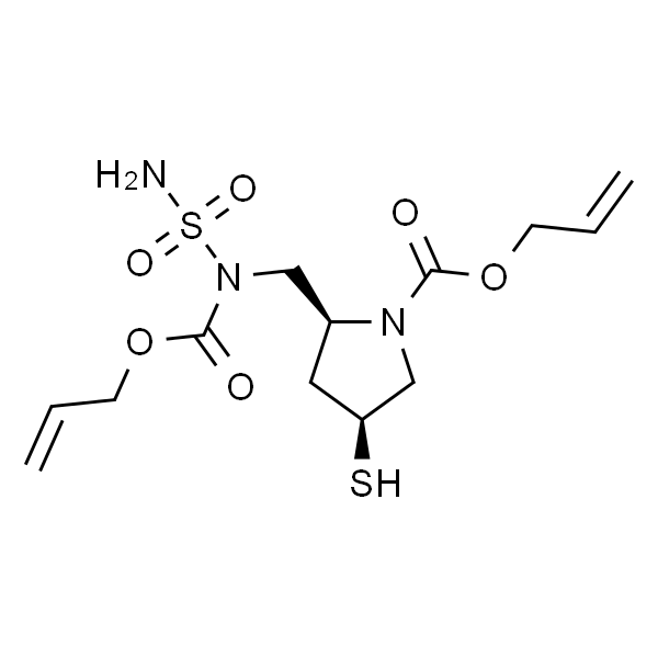 (2S,4S)-allyl 2-(((allyloxycarbonyl)(sulfamoyl)amino)methyl)-4-mercaptopyrrolidine-1-carboxylate