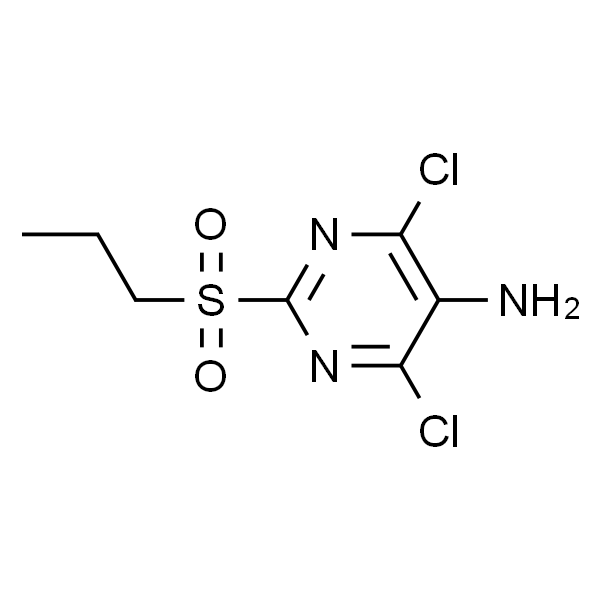 4,6-二氯-2-(丙基磺酰基)嘧啶-5-胺