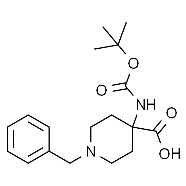 1-苄基-4-(BOC-氨基)哌啶-4-羧酸