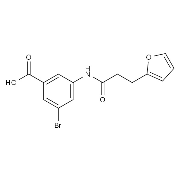3-溴-5-(3-(呋喃-2-基)丙酰胺基)苯甲酸