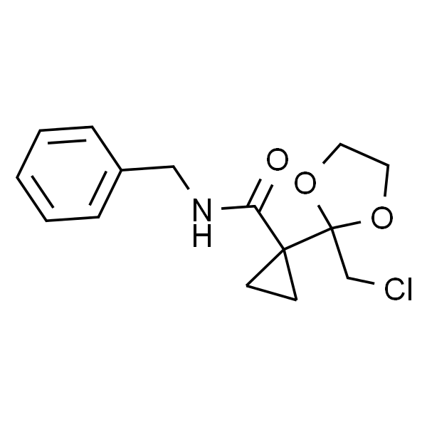 N-苄基1-(2-(氯甲基)-1,3-二氧戊环-2-基)环丙烷-1-甲酰胺