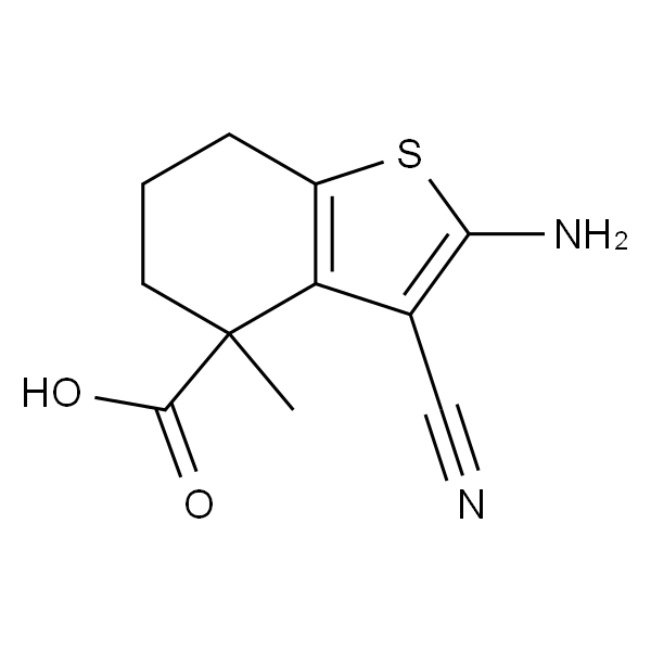 2-氨基-3-氰基-4-甲基-4,5,6,7-四氢苯并[b]噻吩-4-羧酸