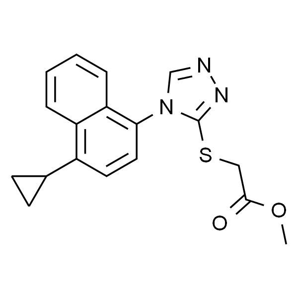 2-((4-(4-环丙基萘-1-基)-4H-1,2,4-三唑-3-基)硫代)乙酸甲酯
