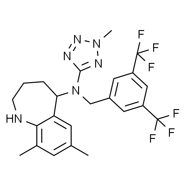 N-(3,5-二(三氟甲基)苄基)-7,9-二甲基-N-(2-甲基-2H-四唑-5-基)-2,3,4,5-四氢-1H-苯并[b]氮杂-5-胺
