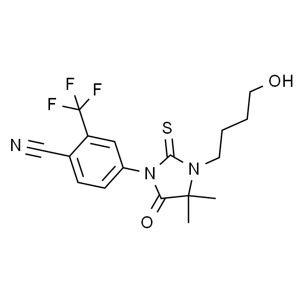 4-[2-硫代-3-(4-羟丁基)-4,4-二甲基-5-氧代咪唑烷-1-基]-2-三氟甲基苯腈