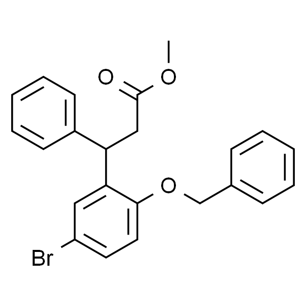 3-(2-(苄氧基)-5-溴苯基)-3-苯基丙酸甲酯