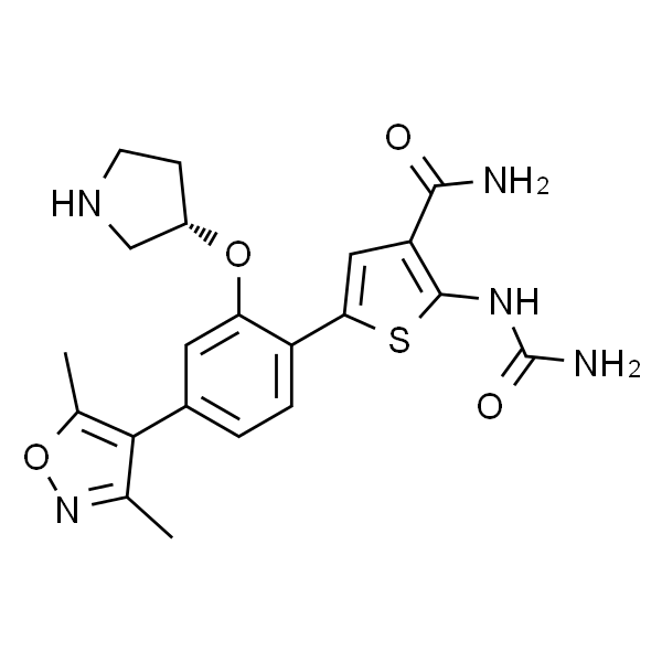 (S)-5-(4-(3,5-二甲基异恶唑-4-基)-2-(吡咯烷-3-基氧基)苯基)-2-尿噻吩-3-甲酰胺