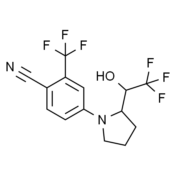 4-(2-(2，2，2-三氟-1-羟基乙基)吡咯烷-1-基)-2-(三氟甲基)苯甲腈