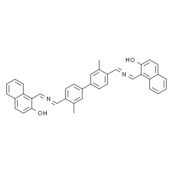 1,1'-(((3,3'-二甲基-[1,1'-联苯]-4,4'-二基)双(吖嗪基亚基))双(亚甲基亚基))双(萘-2-酚)