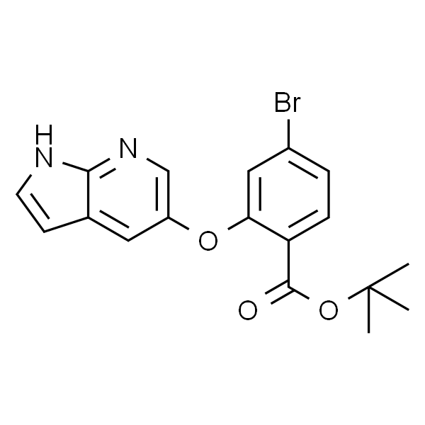 Benzoic acid, 4-bromo-2-(1H-pyrrolo[2,3-b]pyridin-5-yloxy)-, 1,1-dimethylethyl ester