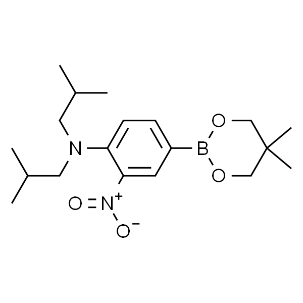 Benzenamine, 4-(5,5-dimethyl-1,3,2-dioxaborinan-2-yl)-N,N-bis(2-methylpropyl)-2-nitro-
