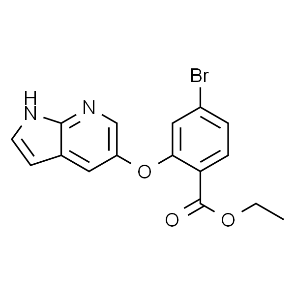 4-溴-2-{1H-吡咯并[2,3-b]吡啶-5-基氧基}苯甲酸乙酯