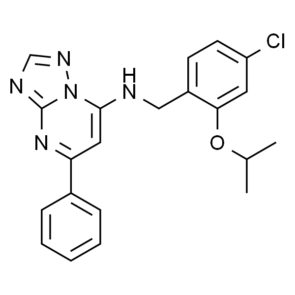 N-(4-氯-2-异丙氧基苄基)-5-苯基-[1,2 4]三唑并[1,5-a]嘧啶-7-胺