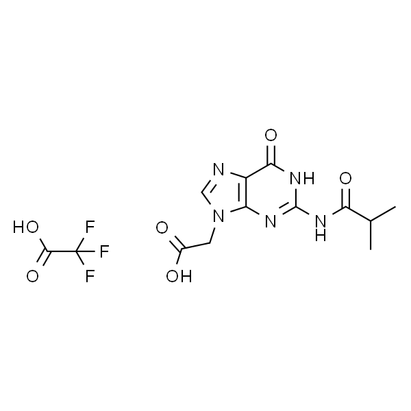 2,2,2-三氟乙酸的化合物与2-(2-异丁基-6-氧代-1H-嘌呤-9(6H)-基)乙酸