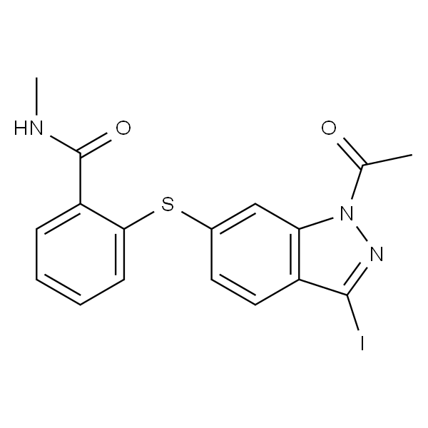 2-((1-乙酰基-3-碘-1H-吲唑-6-基)硫基)-N-甲基苯甲酰胺（阿西替尼杂质）