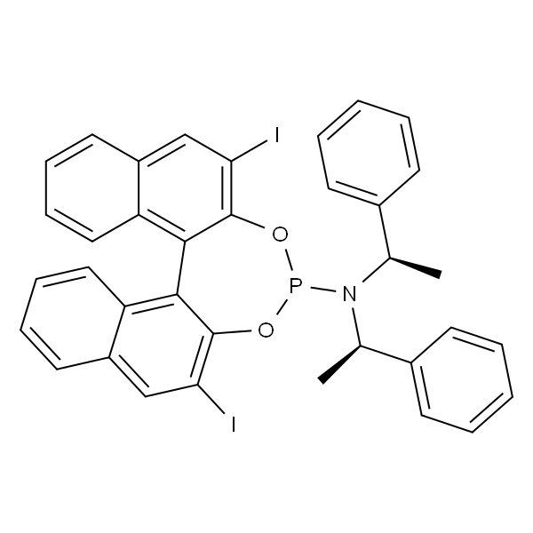(11bS)-2,6-二碘-N,N-双((R)-1-苯基乙基)二萘并[2,1-d：1'',2''-f][1,3,2]二氧磷杂-4-胺