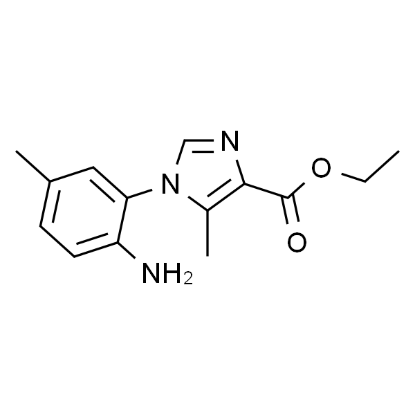 1H-Imidazole-4-carboxylic acid, 1-(2-amino-5-methylphenyl)-5-methyl-, ethyl ester