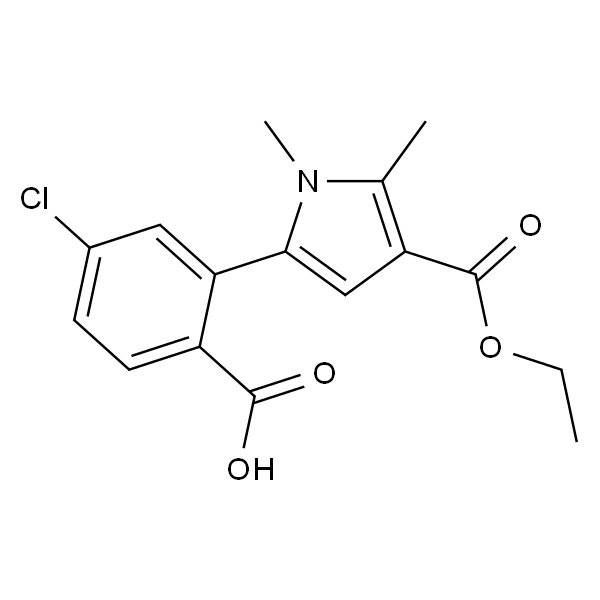 4-氯-2-(4-乙氧羰基)-1,5-二甲基-1H-吡咯-2-基)苯甲酸