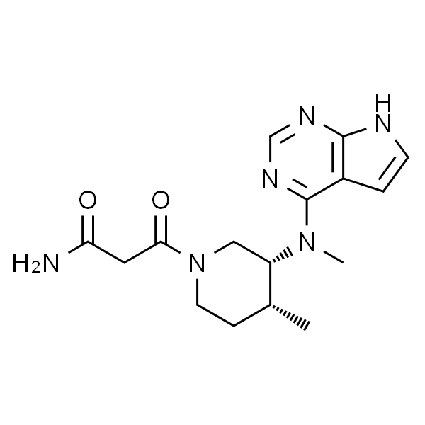 3-((3R,4R)-4-methyl-3-(methyl(7H-pyrrolo[2,3-d]pyrimidin-4-yl)amino)piperidin-1-yl)-3-oxopropanamide