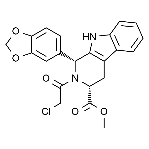 (1R,3R)-1-(苯并[d][1,3]二氧杂环戊烷-5-基)-2-(2-氯乙酰基)-2,3,4,9-四氢-1H-吡啶并[3,4-b]吲哚-3-羧酸甲酯