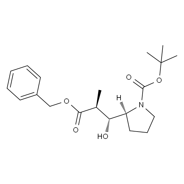 (S)-2-((1R,2S)-3-(苄氧基)-1-羟基-2-甲基-3-氧代丙基)吡咯烷-1-甲酸叔丁酯