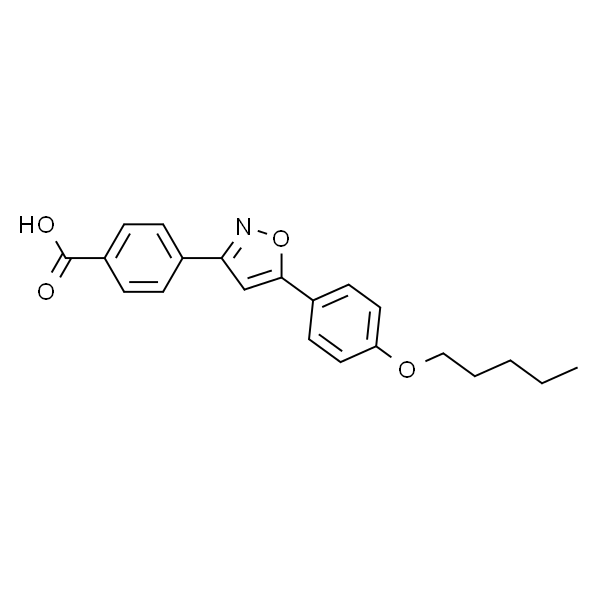 4-(5-(4-(戊氧基)苯基)异恶唑-3-基)苯甲酸