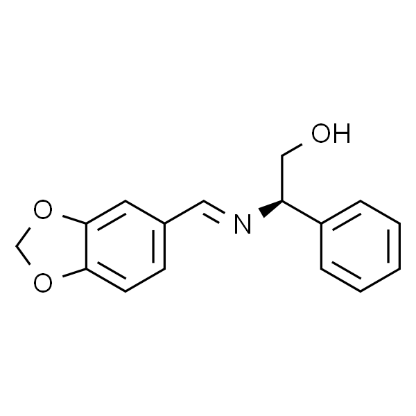 (R,E)-2-((苯并[d] [1,3]二氧杂环戊烯-5-基亚甲基)氨基)-2-苯基乙醇