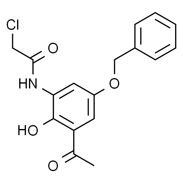 N-(3-乙酰基-5-(苄氧基)-2-羟基苯基)-2-氯乙酰胺
