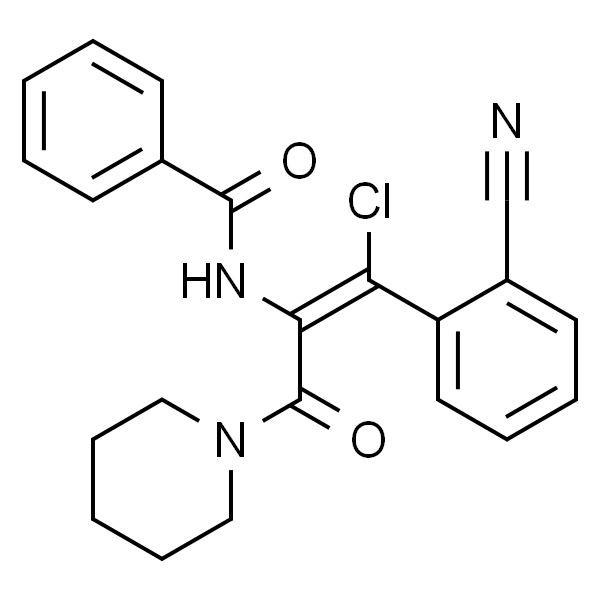 (Z)-N-(1-氯-1-(2-氰基苯基)-3-氧代-3-(哌啶-1-基)丙-1-烯-2-基)苯甲酰胺