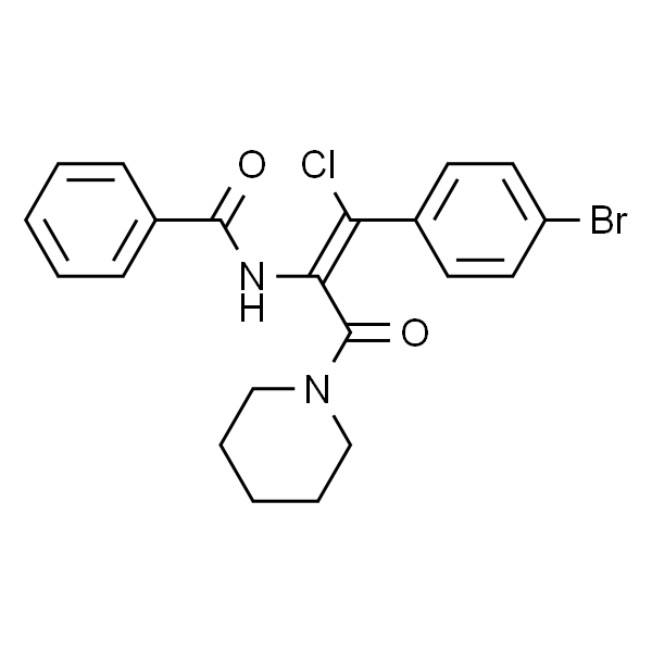 (Z)-N-(1-(4-溴苯基)-1-氯-3-氧代-3-(哌啶-1-基)丙-1-烯-2-基)苯甲酰胺