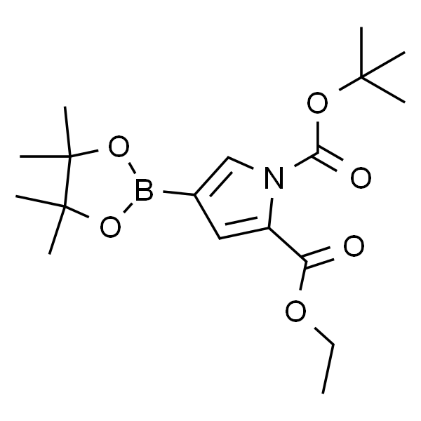 1-叔丁基2-乙基4-(4,4,5,5-四甲基-1,3,2-二氧杂硼杂环戊烷-2-基)-1H-吡咯-1,2-二羧酸酯