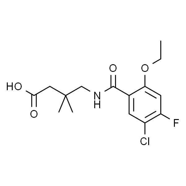4-(5-氯-2-乙氧基-4-氟苯甲酰氨基)-3,3-二甲基丁酸