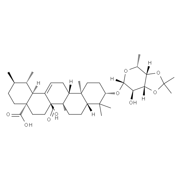 (3BETA)-3-[[6-去氧-3,4-O-(1-甲基亚乙基)-BETA-D-吡喃半乳糖基]氧基]乌苏-12-烯-27,28-二酸