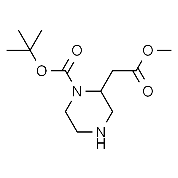 2-(1-Boc-2-哌嗪基)乙酸甲酯