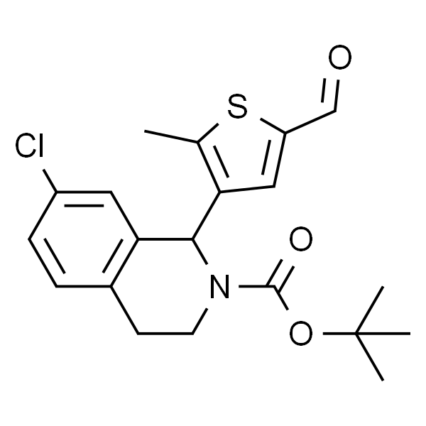 叔丁基7-氯-1-(5-甲酰基-2-甲基噻吩-3-基)-3,4-二氢异喹啉-2(1H)-羧酸酯
