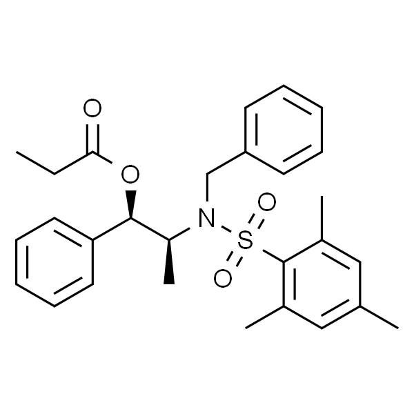 丙酸(1R,2S)-2-[N-苄基-N-(均三甲苯基磺酰)氨基]-1-苯基丙酯[非选择性不对称醇醛反应用试剂]