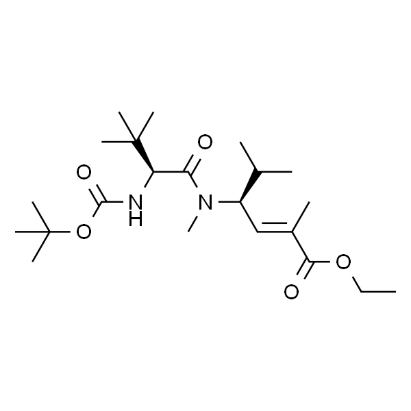 2-Hexenoic acid, 4-[[(2S)-2-[[(1,1-dimethylethoxy)carbonyl]amino]-3,3-dimethyl-1-oxobutyl]methylamino]-2,5-dimethyl-, ethyl este