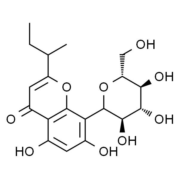 8-Glucosyl-5,7-dihydroxy-2-(1-methylpropyl)chromone