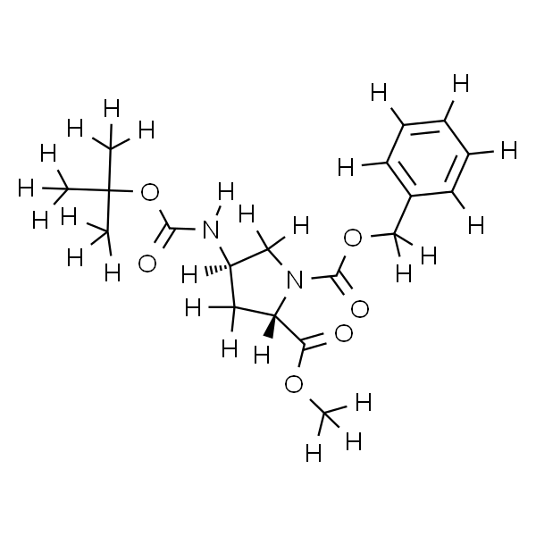 (2S,4R)-4-( ( 叔丁氧基羰基) 氨基) 吡咯烷-1,2-二甲酸1-苄基-2-甲酯