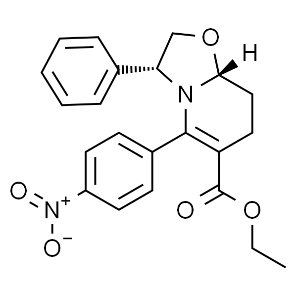 Ethyl (3R,8aR)-5-(4-nitrophenyl)-3-phenyl-2,3,8,8a-tetrahydro-7H-oxazolo[3,2-a]pyridine-6-carboxylate