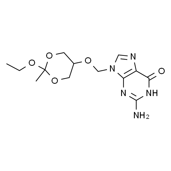 6H-Purin-6-one, 2-amino-9-[[(2-ethoxy-2-methyl-1,3-dioxan-5-yl)oxy]methyl]-1,9-dihydro-