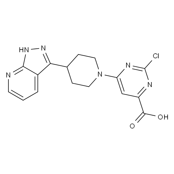 6-(4-(1H-吡唑并[3,4-b]吡啶-3-基)哌啶-1-基)-2-氯嘧啶-4-羧酸