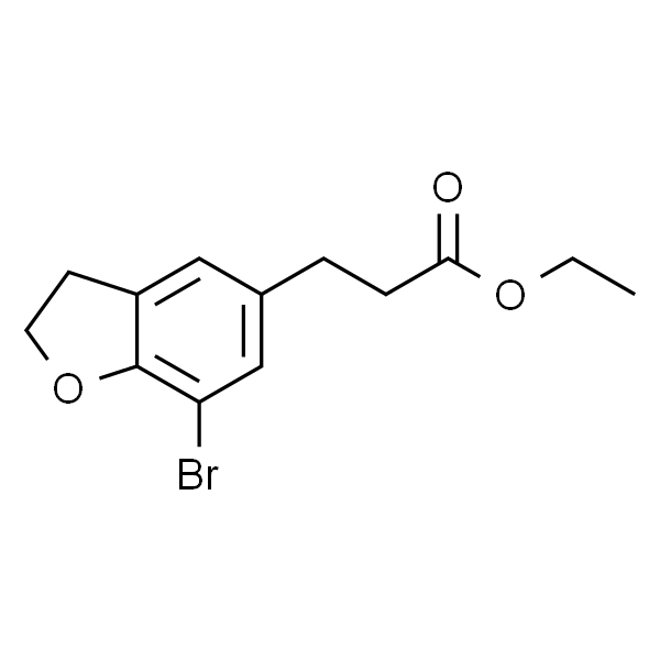 Ethyl 3-(7-Bromo-2,3-dihydro-1-benzofuran-5-yl)propanoate