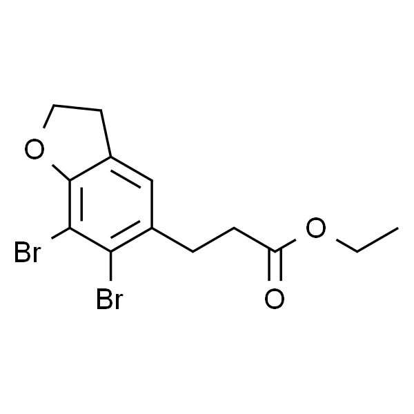Ethyl 3-(6,7-Dibromo-2,3-dihydro-1-benzofuran-5-yl)propanoate